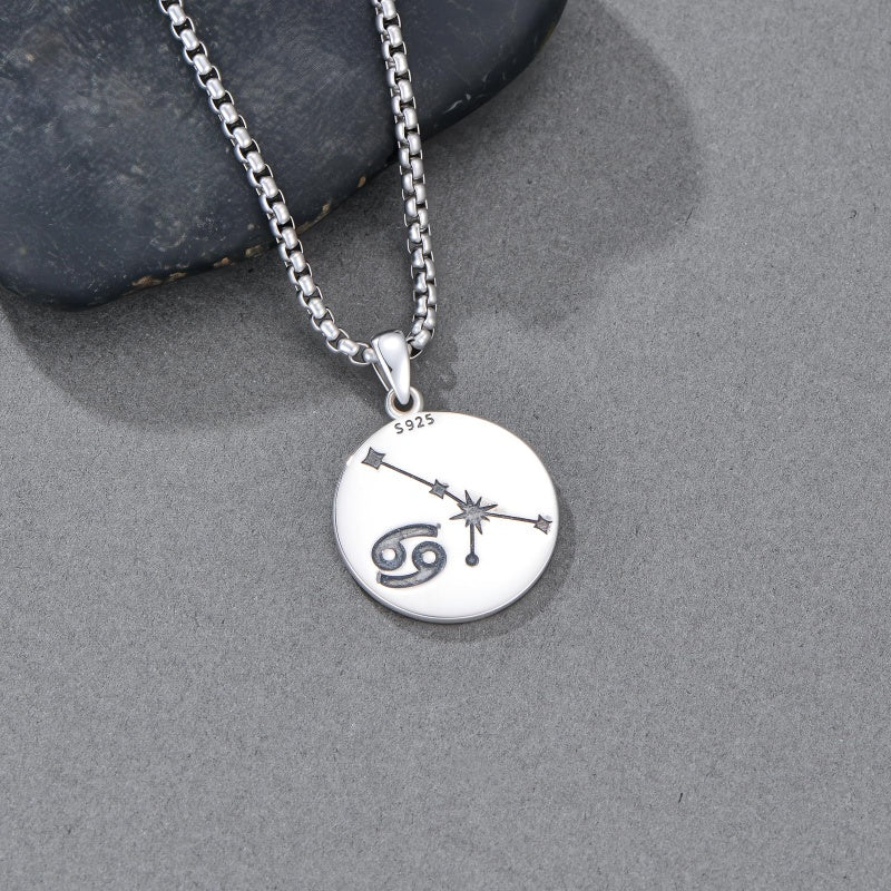 Sterling Silver Constellation Celestial Pendant Necklace Astrology Jewelry Birthday Gifts Christmas
