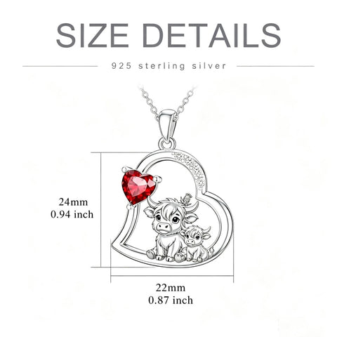 Sterling Silver Mother Daughter Two Hippo Two Elephant Two Horse Two Dachshund Two Cow Pendant Necklace