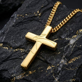 14K Gold Plated Soccer Football Basketball Baseball Cross  with Bible Verses Religious Pendant Necklace for Men