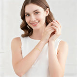 14K Gold Plated  Faith Cross Religious  Double Layered Anklet