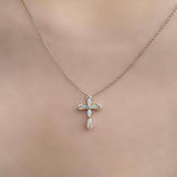 14K Gold Plated Cross Necklaces for Women Faith Jewelry for  Anniversary Christmas Birthday Mother's Day