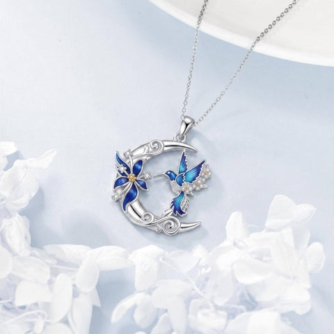 Sterling Silver Dragonfly  Cardinal Butterfly Hummingbird Pendant Necklace Gift for Women