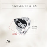 Sterling Silver Vintage Cat Butterfly Dragonfly Hummingbird Snake Ring for Women
