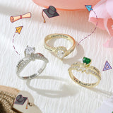 Copper Sterling Silver Personalized Birthstone High School College Class Ring Graduation Memorial Rings Gifts for Her