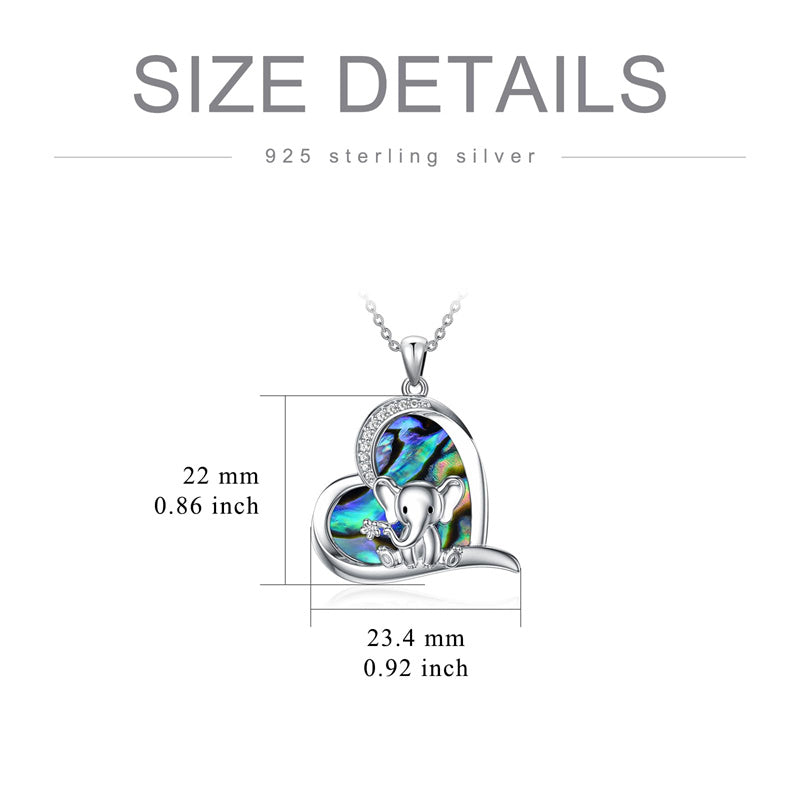 Sterling Silver Crystal Elephant Pendant Necklace