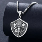 Sterling Silver  Eagle Elephant Fox Octopus Trident  Pig Raven Scorpion Pendant Necklace