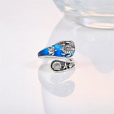 Sterling Silver Oxidized Dragonfly Butterfly Hummingbird Sea Turtle Anchor CrossTree of Life Sunflower Spoon Ring