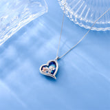 Sterling Silver Crystal Elephant Pendant Necklace