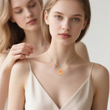 10K 14K 18K Yellow Gold  Phoenix Pendant Necklace for Women