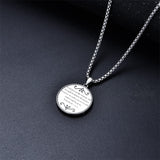 Sterling Silver St Michael Pendant Necklace