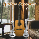 Sterling Silver Microphone  Saxophone Accordion  Clarinet Guitar Harp Leverback Earrings Gifts for Music Lovers