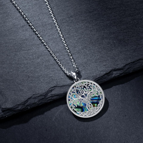 Sterling Silver Peace Sign Coexist Peace Symbol Pirate Tree of Life Thor's Hammer Wolf Raven Viking Series Necklace