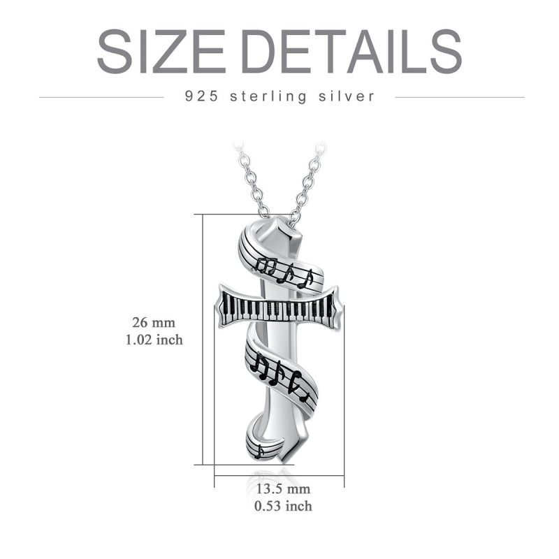 Sterling Silver Cross Pendant Necklace Christian Religious Jewelry Gifts for Anniversary