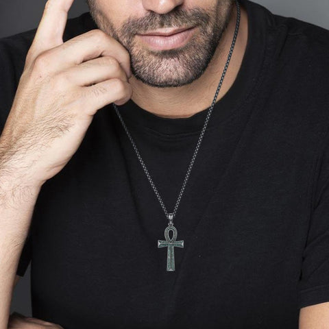 14K Gold Plated Cross Pendant Necklace Protection Jewelry Religious Gift