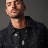 Sterling Silver  Poseidon Trident  Pendant Necklace for Men