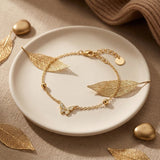 14K Gold  Plated Cubic Zirconia Butterfly Bracelet Adjustable Chain Bracelet for Her