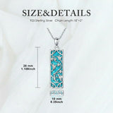 Sterling Silver Abalone Shell Bar Cardinal Bee Butterfly Hummingbird Dragonfly Phoenix Pendant Necklace for Women