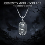 Sterling Silver Memento Mori Tree of Life Anubis Pendant Viking Amulet   Protection Pendant Necklace Halloween Gift