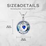Sterling Silver Crystal  Tree of Life Mother and 1-4 Daughter Son Pendant Necklace Birthday Christmas Gift