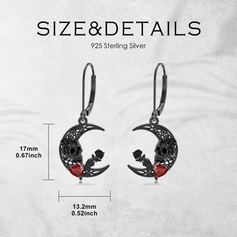 Sterling Silver Feather Arrow  Skull Spider Bat Scorpion Hoop Earrings Halloween Christmas Gift