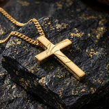 14K Gold Plated Soccer Football Basketball Baseball Cross  with Bible Verses Religious Pendant Necklace for Men