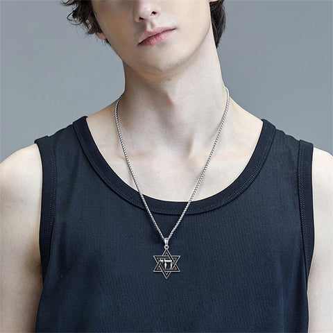 Sterling Silver Crown Jesus Fish Celtic Knot Chai  Lion Star of David Pendant Necklace