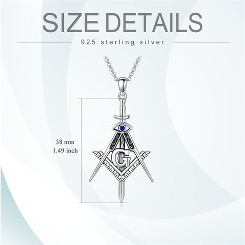 Sterling Silver Medieval Sword Dagger Pendant Necklace
