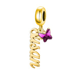 Sterling Silver Persoanlized Name Charm Beads