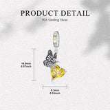 Sterling Silver Cubic Zircon Koala Pig Butterfly Scorpion Dragonfly Bead Charms