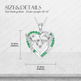 Sterling Silver Heart Bee Dragonfly Butterfly Hummingbird Sunflower Animal Pendant Necklace  Gifts for Christmas