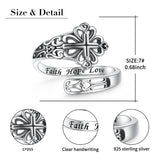 Sterling Silver Oxidized Dragonfly Butterfly Hummingbird Sea Turtle Anchor Cross Tree of Life Sunflower Spoon Ring