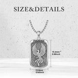 Sterling Silver Tiger Eagle Lion Dragon Phoenix Necklace for Men Animal Jewelry Gifts for Chrismas Birthday