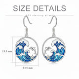 Sterling Silver Dolphin Dangle Earrings