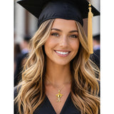 Initial  Graduation 14K Gold Plated Inspiring Grad Pendant Necklace Graduations Jewelry Gifts