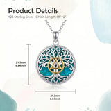 Sterling Silver Turquoise Sun and Moon AA Sobriety Celtic Knot Cross DNA Star of David Tree of Life Pendant Necklace
