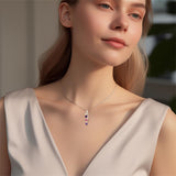 10K 14K 18K Gold Personalized 1-6 Simulated Birthstones Mother's Name Heart Pendant Necklace