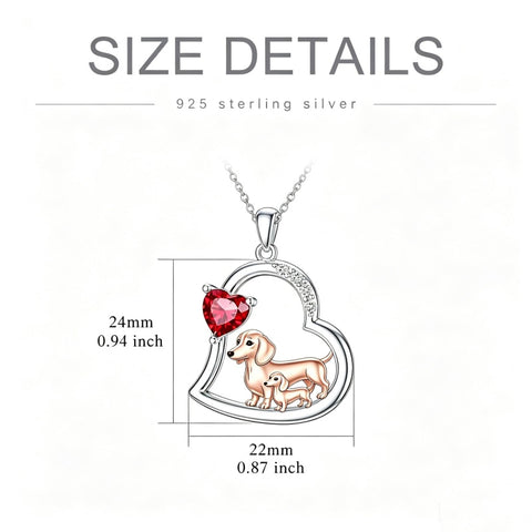 Sterling Silver Mother Daughter Two Hippo Two Elephant Two Horse Two Dachshund Two Cow Pendant Necklace