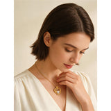 Sterling Silver Birthstone Rose Necklace for Women