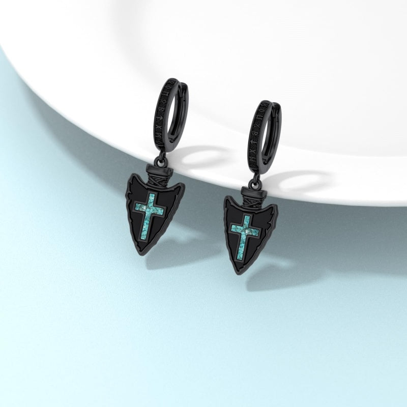 Sterling Silver Feather Arrow  Skull Spider Bat Scorpion Hoop Earrings Halloween Christmas Gift