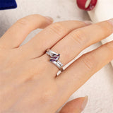 Copper Sterling Silver Personalized Birthstone Engraved Class Ring for Women High School University Graduation Gift