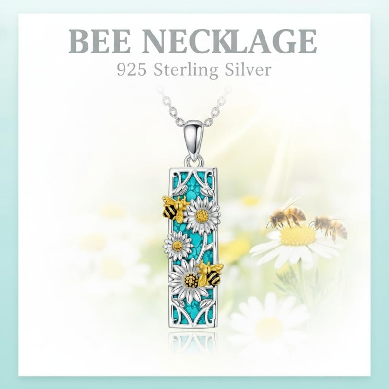 Sterling Silver Abalone Shell Bar Cardinal Bee Butterfly Hummingbird Dragonfly Phoenix Pendant Necklace for Women