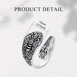 Sterling Silver Oxidized Dragonfly Butterfly Hummingbird Sea Turtle Anchor Cross Tree of Life Sunflower Spoon Ring