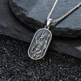 Sterling Silver Memento Mori Tree of Life Anubis Pendant Viking Amulet   Protection Pendant Necklace Egyptian Jewelry