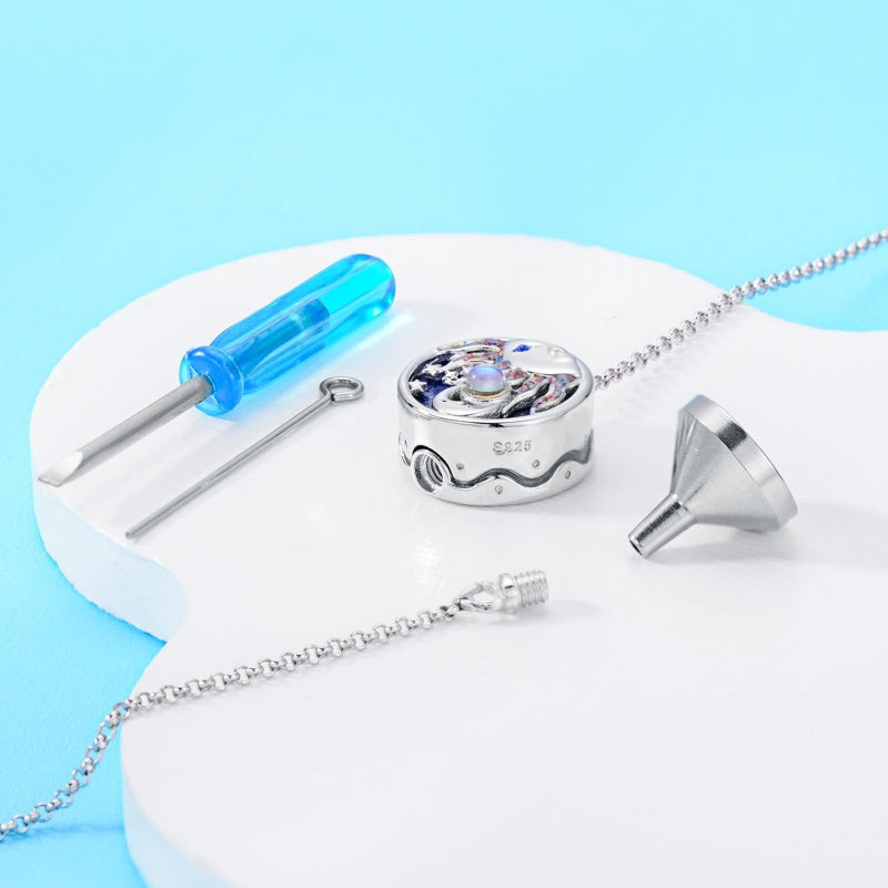 Sterling Silver Heart Urn Bracelet for Ashes Memorial Keepsake Jewelry Gifts for Women