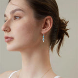 Sterling Silver Turquoise Owl Dragonfly Butterfly Hummingbird Dangle Earrings