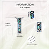 Sterling Silver Abalone Shell Butterfly Dragonfly Moon Phase Mountains Sunflower Tree of Life Urn Necklaces for Ashes