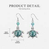 Sterling Silver Turquoise Owl Dragonfly Butterfly Hummingbird Dangle Earrings