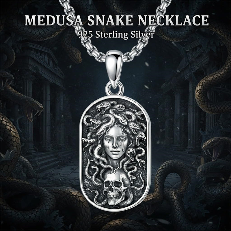 Sterling Silver Memento Mori Tree of Life Anubis Pendant Viking Amulet   Protection Pendant Necklace Egyptian Jewelry