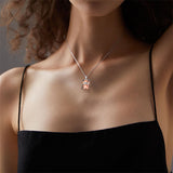 Sterling Silver Red Panda Pendant Necklace