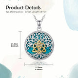 Sterling Silver Turquoise Sun and Moon AA Sobriety Celtic Knot Cross DNA Star of David Tree of Life Pendant Necklace
